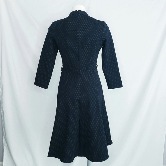 NWT Cyanine Sea Polka Dot Fit & Flare Dress Pin-up Rockabilly - Picture 4 of 11